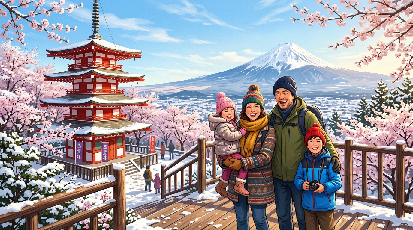 富士山親子之旅實景示意圖